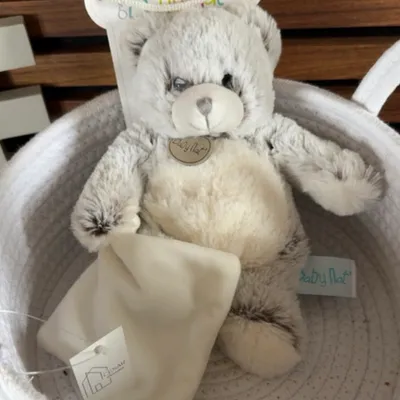 ☀️ Craquez pour ce trop mignon ourson BabyNat 🩶🤍